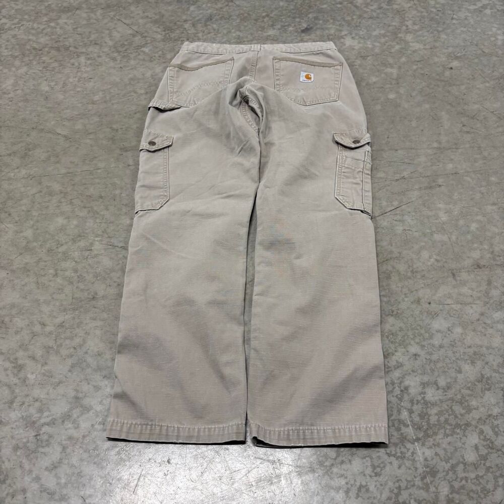 Carhartt Men's Cream and Tan Trousers